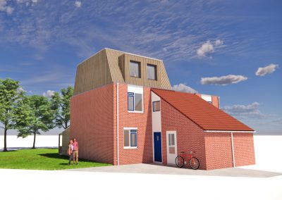 dakopbouw hoekwoning Nijmegen